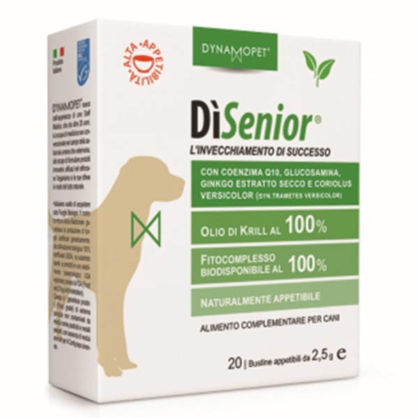 

Dynamopet DìSenior L'Invecchiamento di Successo Integratore Alimentare 20 Bustine x2,5ml