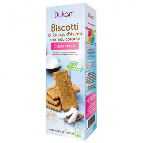 Image of Dukan Biscotti Di Crusca D' Avena Gusto Cocco 6x3 Biscotti 927158396