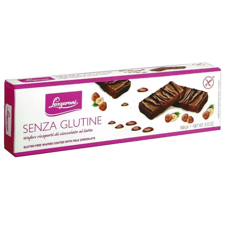 Image of Lazzaroni Wafers Ricoperti Di Cioccolato Senza Glutine 100g 927174730