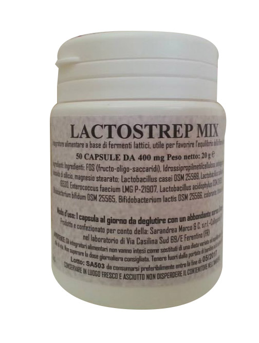 

Lactostrep Mix Integratore Alimentare 500 Mg 50 Capsule