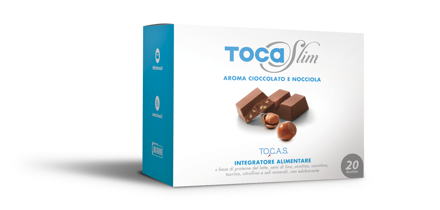 Image of TO.C.A.S. Tocaslim Cioccolato/Nocciola Integratore Alimentare 20 Bustine