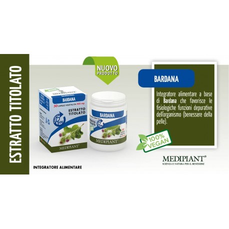 

Mediplant Estratto Secco Titolato Bardana Integratore Alimentare 50 Capsule