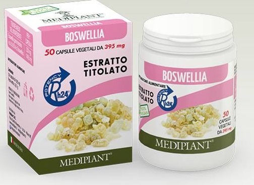 

Mediplant Boswellia Estratto Secco Titolato Integratore Alimentare 50 Capsule