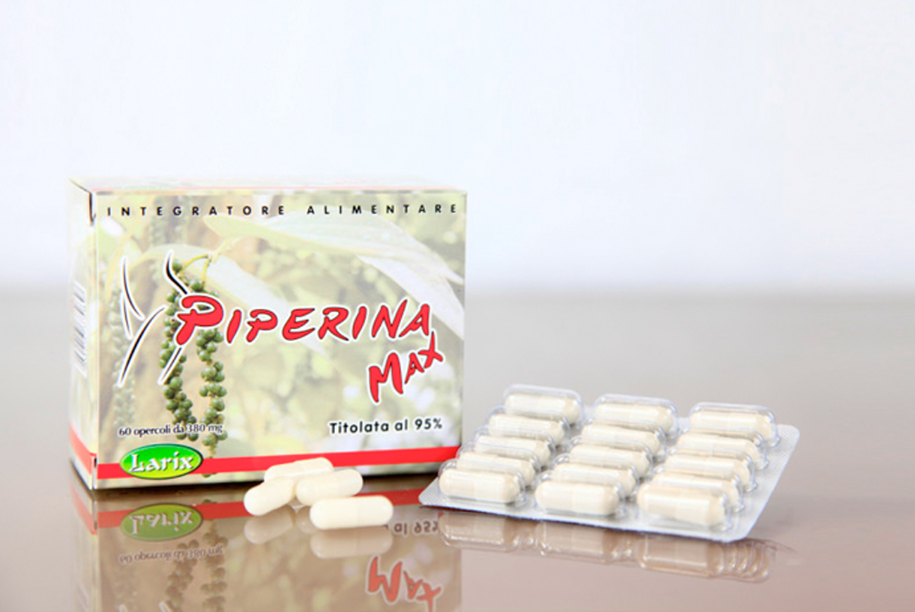 Image of Piperina Max Integratore Alimentare 60 Opercoli