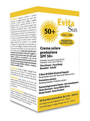 Evita Sun 20 Bustine Spf50 100ml
