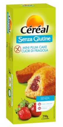 Image of Céréal Mini Plum Cake Cuor Di Fragola Senza Glutine 210g033