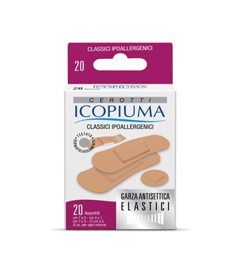 

Icopiuma Cerotti Classici Ipoallergenici Misura Assortita 40Pezzi