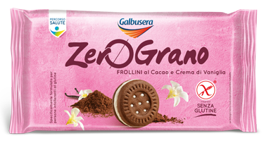 Image of ZeroGrano Frollini Con Cacao E Crema Alla Vaniglia Senza Glutine 160g