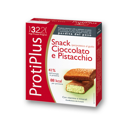 Image of ProtiPlus Snack Iperproteico Al Gusto Cioccolato E Pistacchio 6 Barrette 930863725