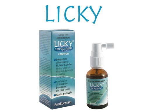 Image of Fitobucaneve Licky Spray Adulti Gola Integratore Alimentare Senza Glutine 30ml
