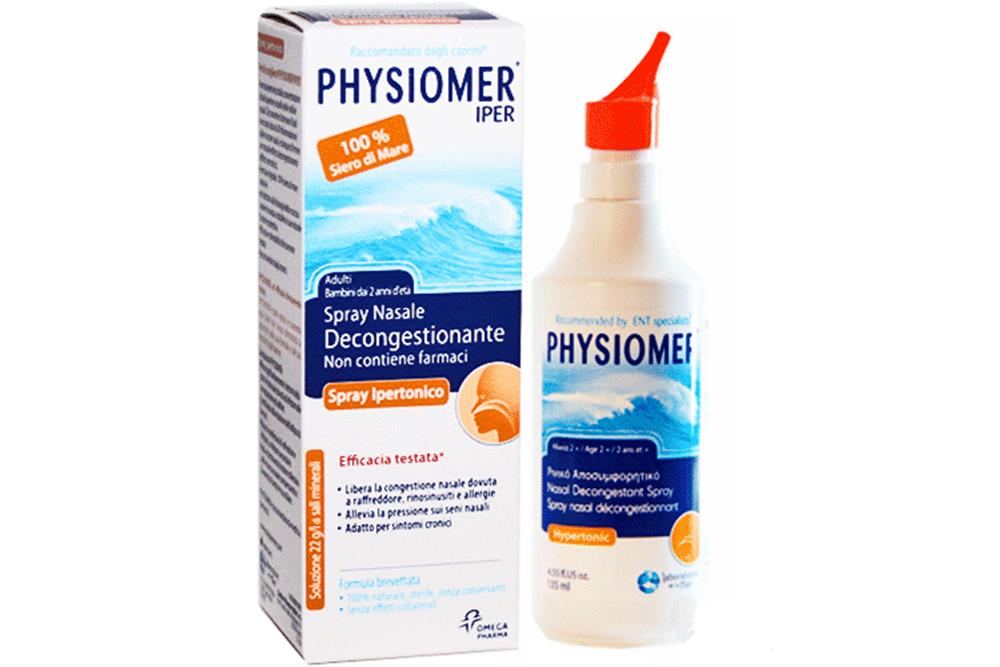 Image of Physiomer Iper Spray Nasale Decongestionante Spray Ipertonico 135ml 931340804