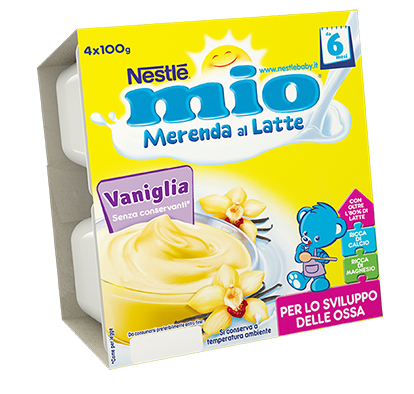 Image of mio Merenda al Latte Nestlé Vaniglia 4x100g