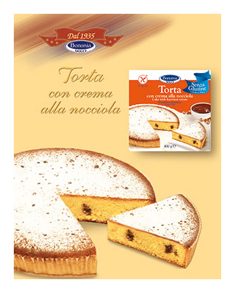 

Bononia Torta Con Crema Alla Nocciola Senza Glutine 400g