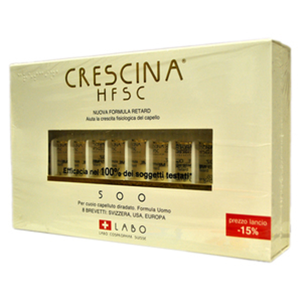 Image of Labo Crescina HFSC Nuova Formula Retard 500 Uomo 40 Fiale033