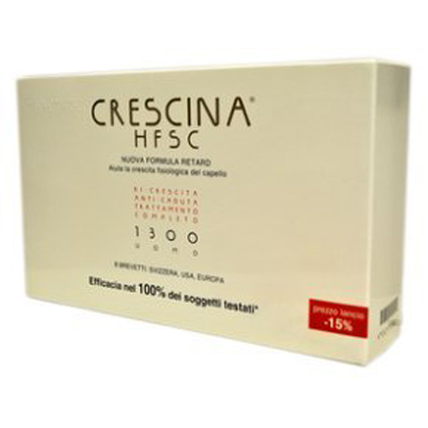 Image of Labo Crescina HFSC Nuova Formula Retard 1300 Uomo Trattamento Completo 20+20 Fiale033