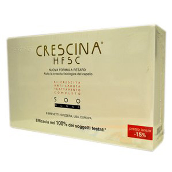 Image of Labo Crescina HFSC Nuova Formula Retard 500 Donna Trattamento Completo 20+20 Fiale033