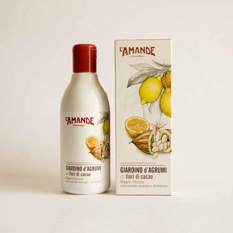 Image of L&#39;Amande Giardino D&#39;Agrumi & Fiori Di Cacao Bagno Doccia 250ml033