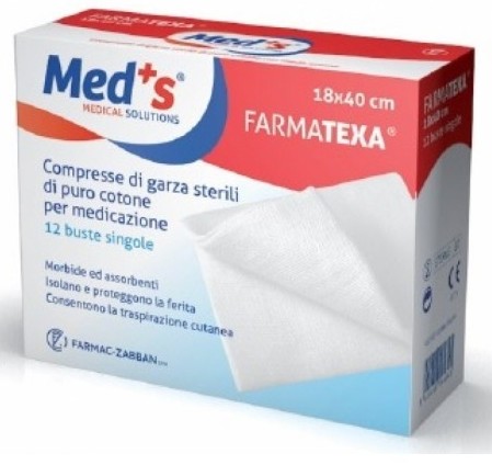Image of Med's FarmaTexa Compresse Di Garze Sterili 12/12 36x40cm 12 Pezzi 931988099