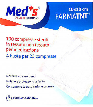 

Farmac-Zabban Garza Med's Tnt Sterile 10x10cm 25 Pezzi