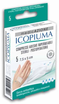 

Icopiuma Compresse Adesive Impermeabili Postoperatorie 5x7,5cm