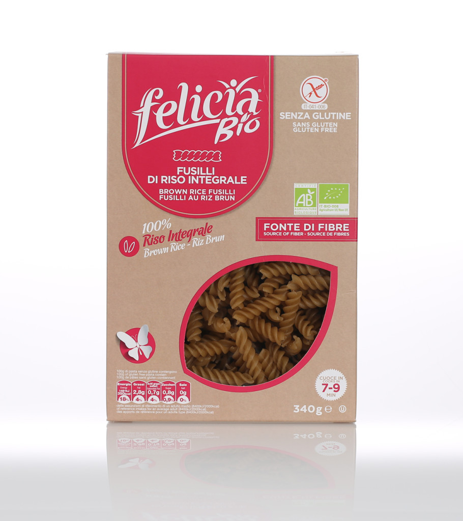 Image of Felicia Bio Pasta Di Riso Integrale Fusilli Senza Glutine 340g