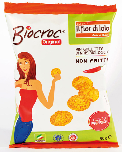 Image of Biocroc Mini Gallette Di Mais Alla Paprika Biologico 50g033