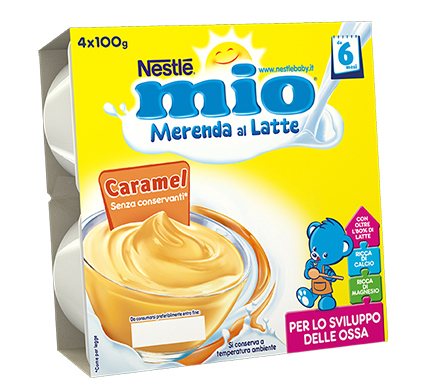 Image of mio Merenda al Latte Nestlé Caramel 4x100g