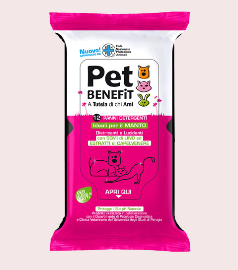 Pet Benefit Panni Detergenti Ideali Per Il Manto Di Cani E Gatti 12 Pezzi