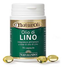 Image of Naturando Olio Di Lino Integratore Alimentare 70 Capsule