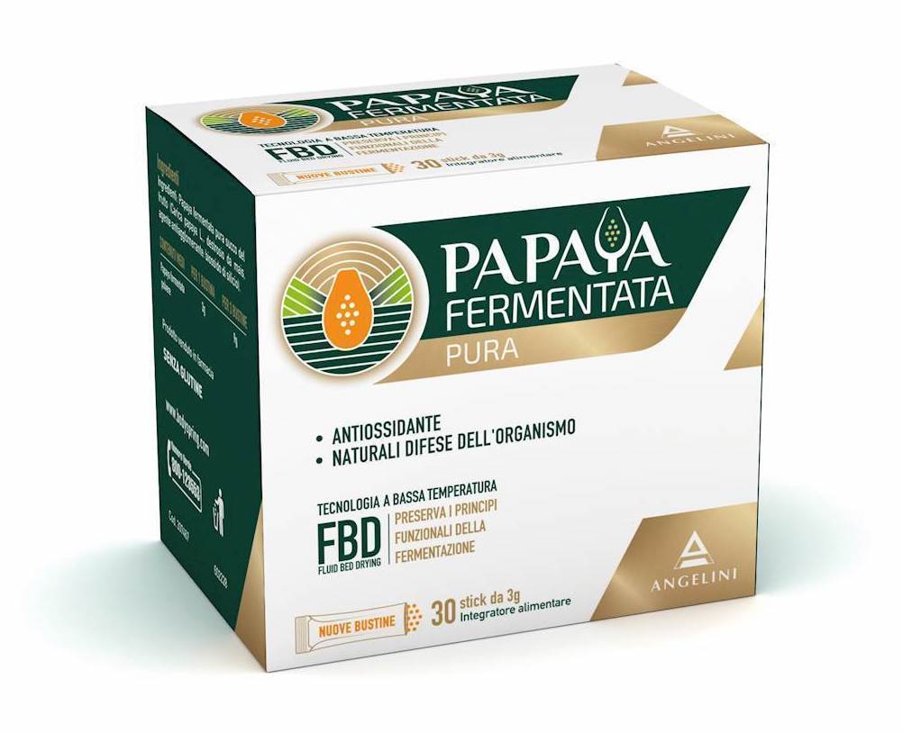 

Angelini Papaya Fermentata Pura Integratore Alimentare 30 Stick Da 3g