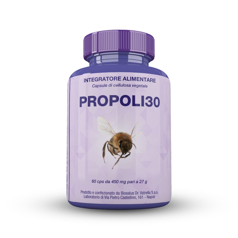 Image of Biosalus(R) Propoli30 Integratore Alimentare 60 Capsule