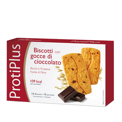 Image of ProtiPlus Biscotti Con Gocce Di Cioccolato 200g 934164245