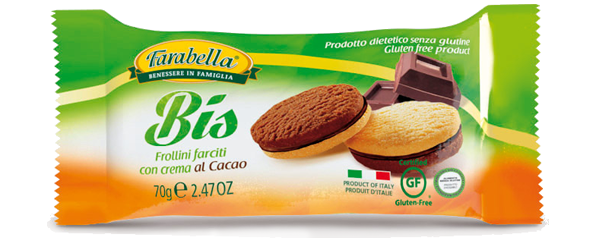 

Farabella Bis Frollini Con Crema Al Cacao Senza Glutine 70g