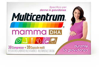 

Multicentrum Mamma DHA Integratore Alimentare 30 Compresse + 30 Capsule Molli