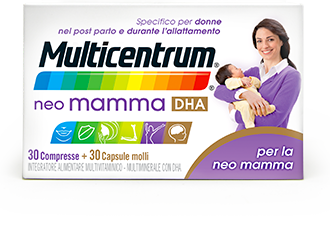 

Multicentrum Neo Mamma DHA Integratore Alimentare 30 Compresse + 30 Capsule Molli