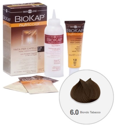 Image of Biosline Biokap Nutricolor Delicato Colore N deg. 6.0 Biondo Tabacco033