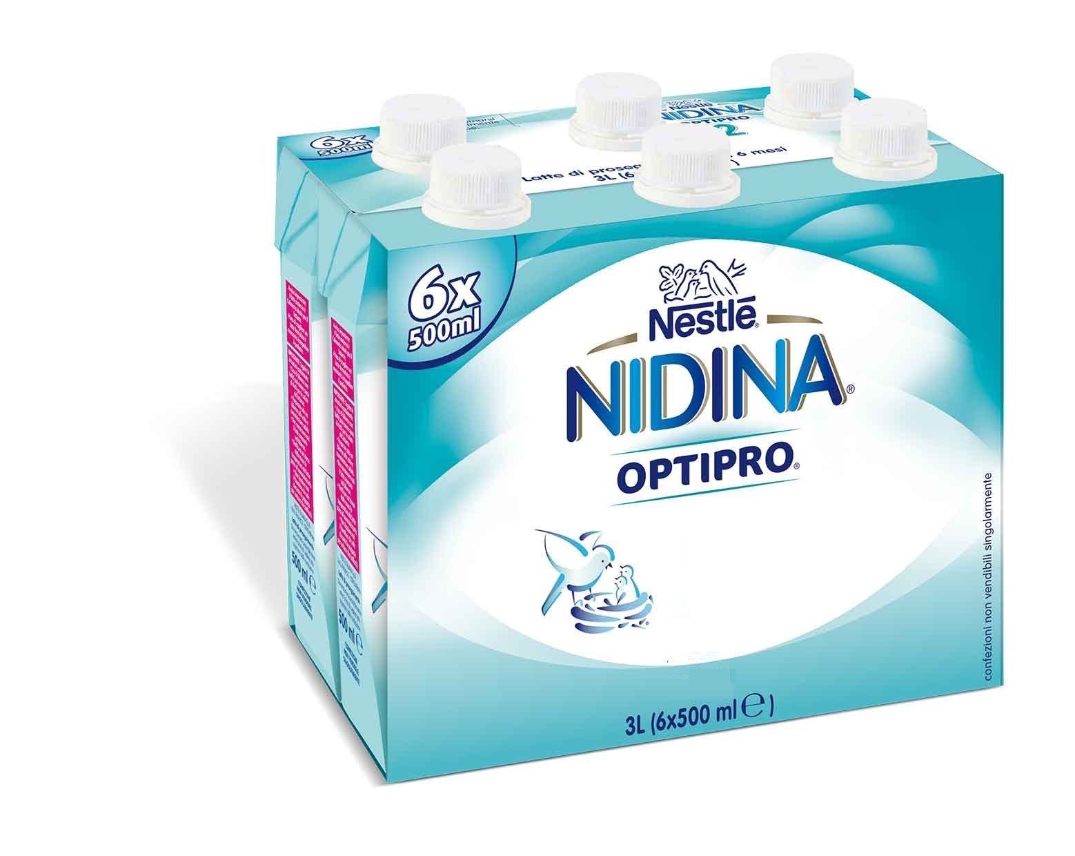 

Nestlè Nidina 1 Latte per Lattanti dalla Nascita Liquido 6x500ml