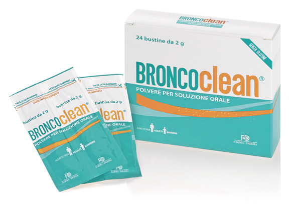 

Farma-Derma Broncoclean® Polvere Per Soluzione Orale Integratore Alimentare 24 Bustine Da 2g
