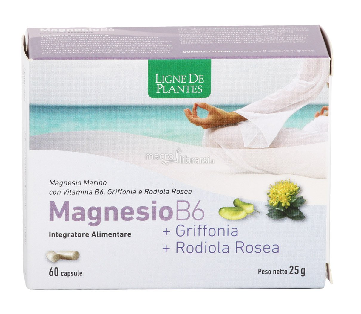 

Magnesio B6 Griffonia Rodiola Integratore Alimentare 60 Capsule