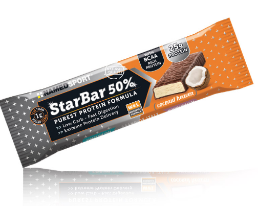 Image of Named Sport Starbar 50% Protein Coconut Heaven 50g033