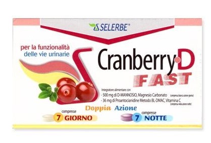 Selerbe Cranberry D-Fast Integratore Alimentare 7+7 Compresse Giorno E Notte