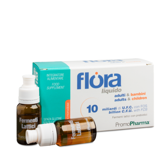PromoPharma Flora 10 Liquido Integratore Alimentare 10 Flaconcini