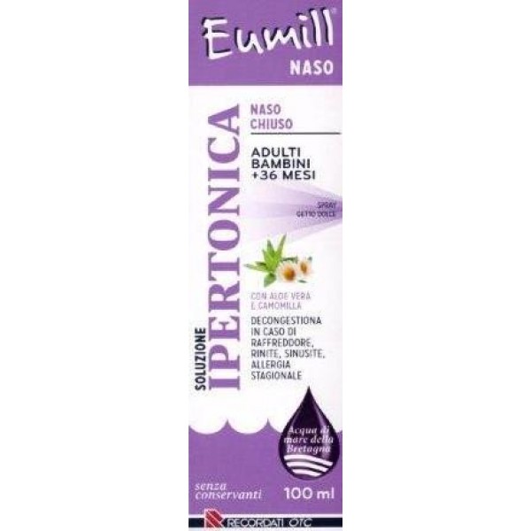 

Recordati Eumill Naso Spray Soluzione Ipertonica 100ml