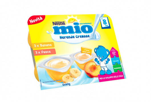 

Nestlè Mio Merende Cremose Gusto Banana-Pesca 6x60g