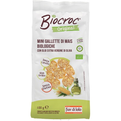 

Fior Di Loto Biocroc Maxi All'Olio Extra Vergine Di Oliva Senza Glutine Bio 100g