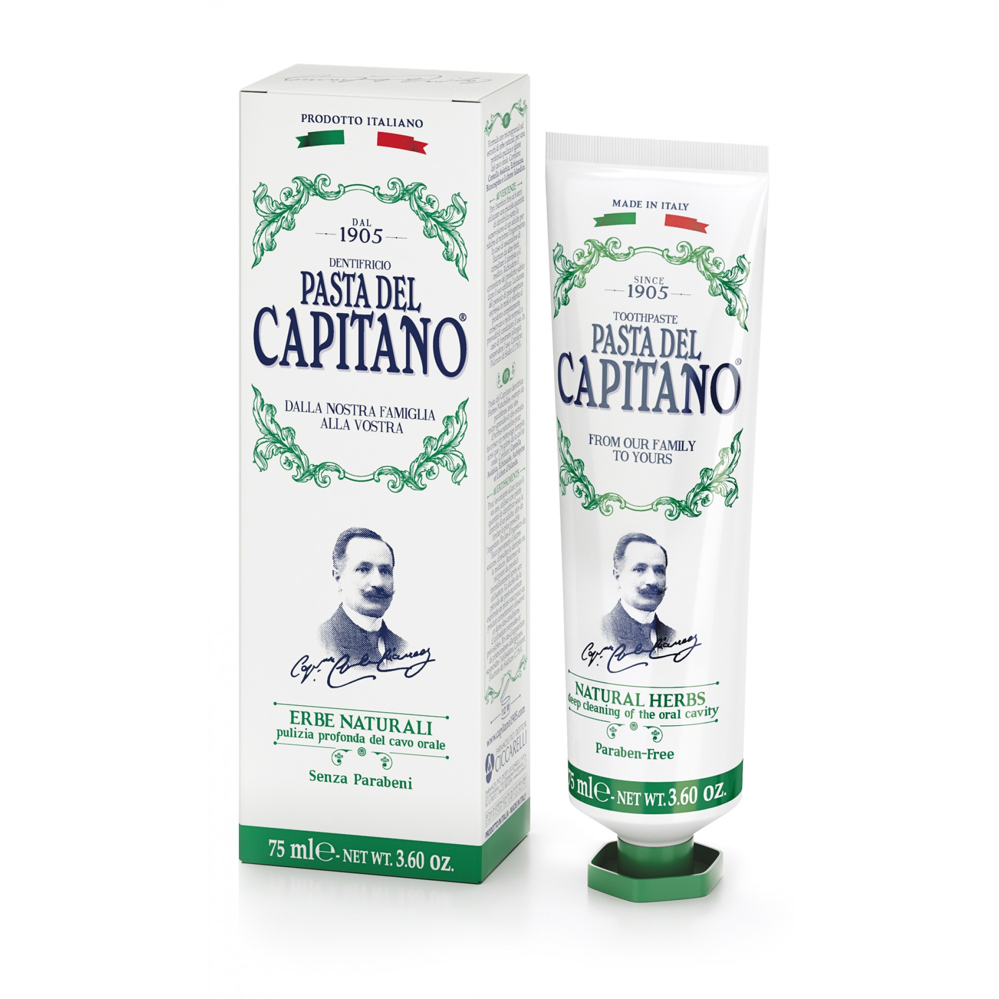 

Pasta Del Capitano 1905 Dentifricio Erbe Naturali 75ml