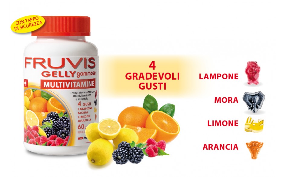 

Fruvis Gelly Gommose Integratore Multivitaminico 60 Gelatine