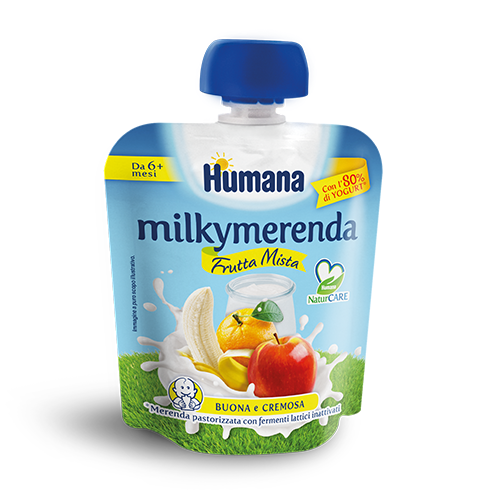 

Humana Milkymerenda Alimento Per Neonati da 6+ Mesi Gusto Frutta Mista 85g