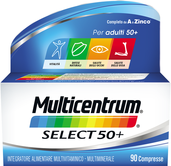 

Multicentrum Select 50+ Integratore Alimentare 30 Compresse