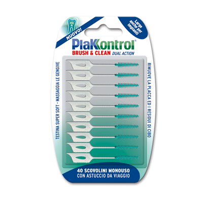 Plakkontrol Brush & Clean Implant 40 Pezzi